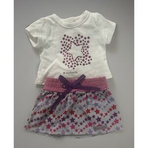 American Girl - Starry Skirt and Starry T-Shirt from Dallas Pink Purple